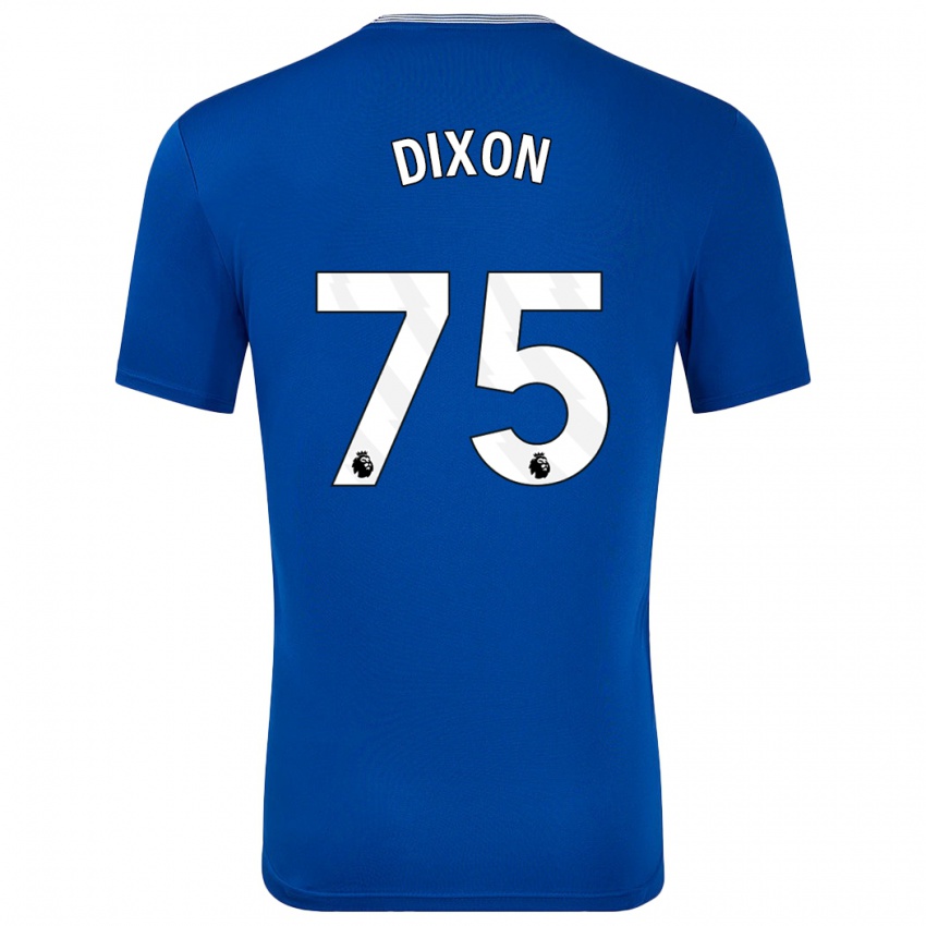 Niño Camiseta Roman Dixon #75 Azul Con 1ª Equipación 2024/25 La Camisa Argentina