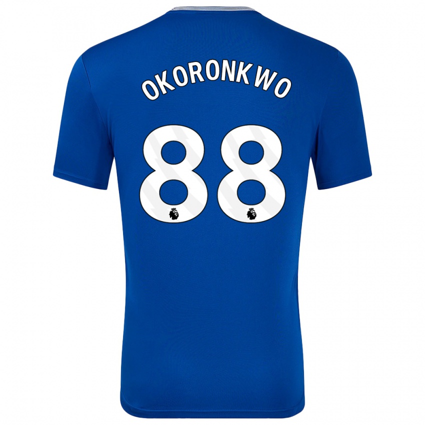 Niño Camiseta Francis Okoronkwo #88 Azul Con 1ª Equipación 2024/25 La Camisa Argentina