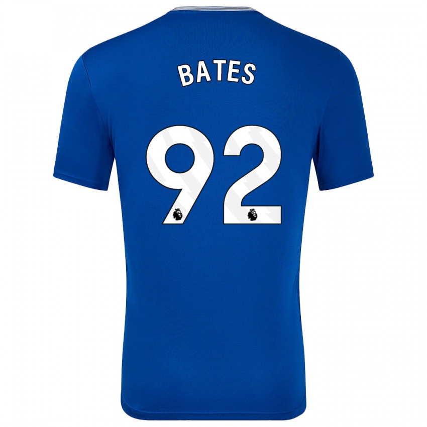 Niño Camiseta Callum Bates #92 Azul Con 1ª Equipación 2024/25 La Camisa Argentina