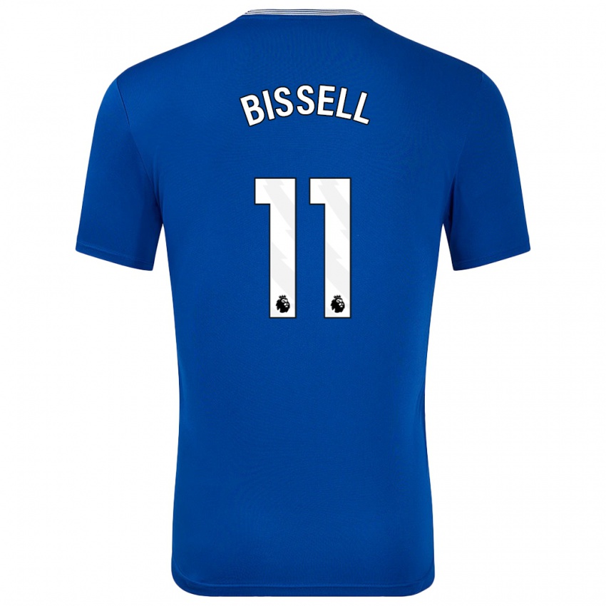 Niño Camiseta Emma Bissell #11 Azul Con 1ª Equipación 2024/25 La Camisa Argentina