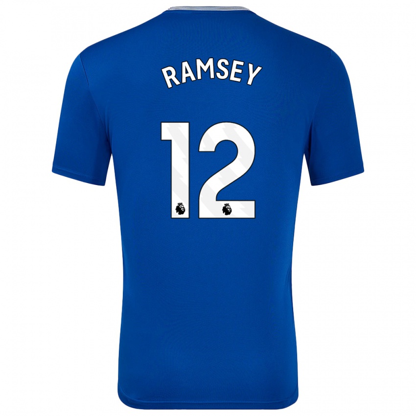 Niño Camiseta Emily Ramsey #12 Azul Con 1ª Equipación 2024/25 La Camisa Argentina