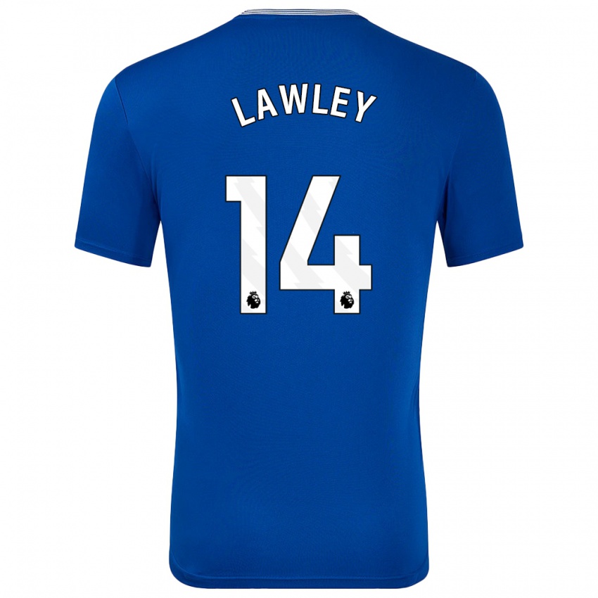 Niño Camiseta Melissa Lawley #14 Azul Con 1ª Equipación 2024/25 La Camisa Argentina