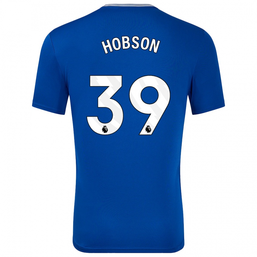 Niño Camiseta Issy Hobson #39 Azul Con 1ª Equipación 2024/25 La Camisa Argentina