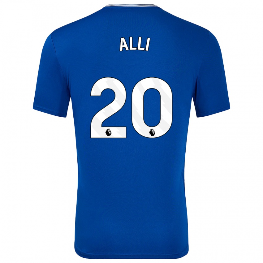 Niño Camiseta Dele Alli #20 Azul Con 1ª Equipación 2024/25 La Camisa Argentina