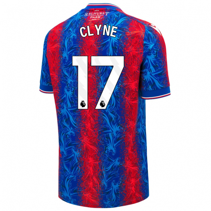 Niño Camiseta Nathaniel Clyne #17 Rayas Rojas Y Azules 1ª Equipación 2024/25 La Camisa Argentina