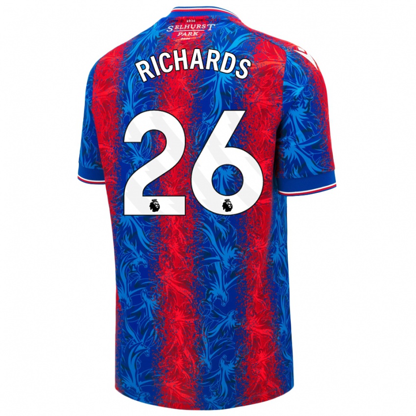 Niño Camiseta Chris Richards #26 Rayas Rojas Y Azules 1ª Equipación 2024/25 La Camisa Argentina