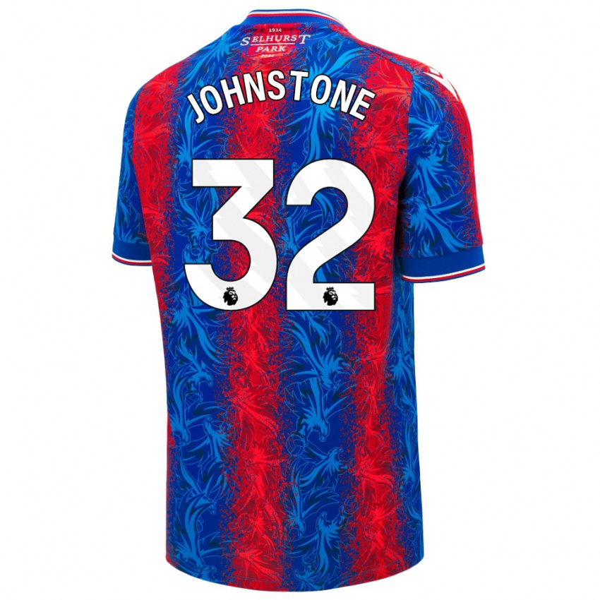 Niño Camiseta Sam Johnstone #32 Rayas Rojas Y Azules 1ª Equipación 2024/25 La Camisa Argentina