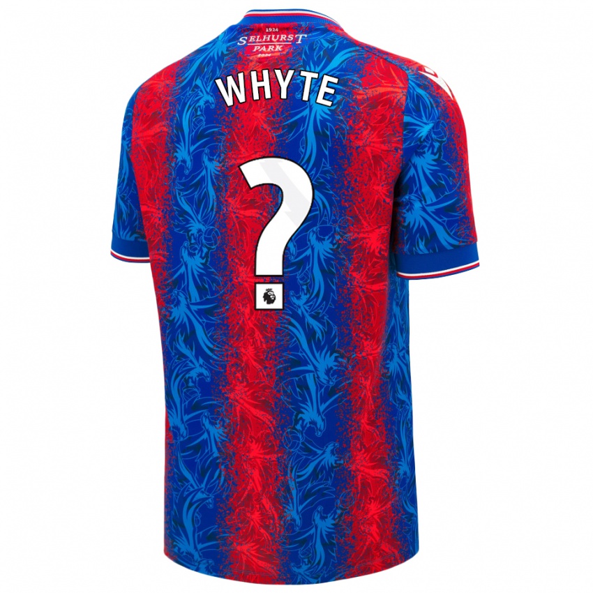 Niño Camiseta Tyler Whyte #0 Rayas Rojas Y Azules 1ª Equipación 2024/25 La Camisa Argentina