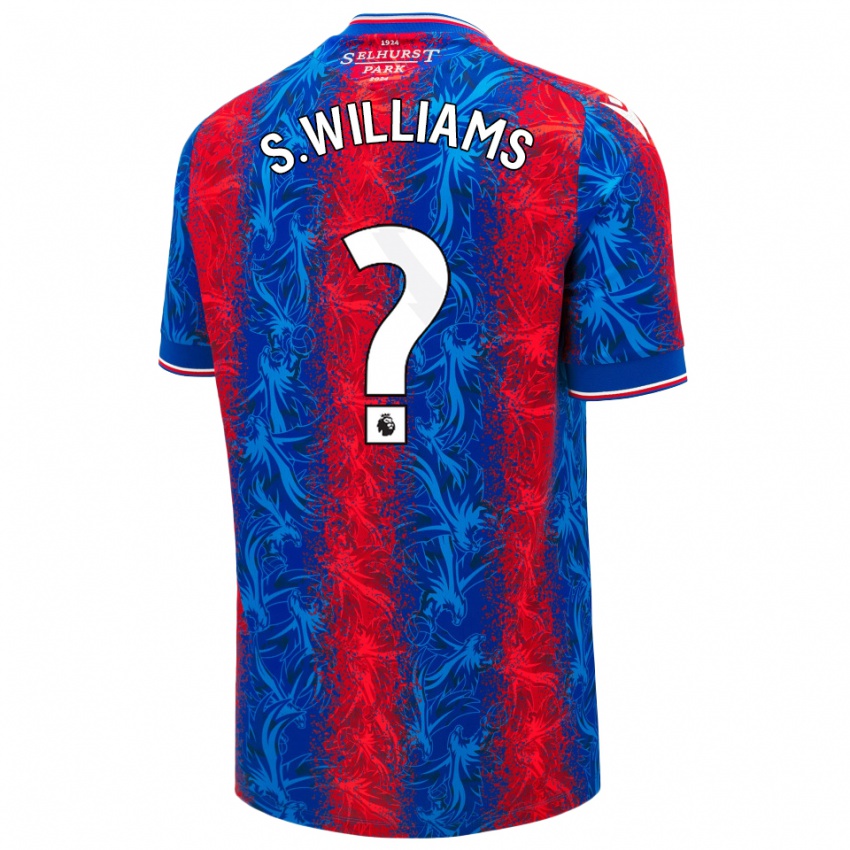 Niño Camiseta Seb Williams #0 Rayas Rojas Y Azules 1ª Equipación 2024/25 La Camisa Argentina