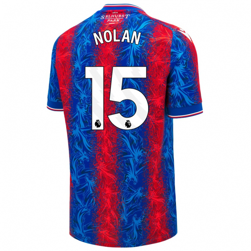 Niño Camiseta Hayley Nolan #15 Rayas Rojas Y Azules 1ª Equipación 2024/25 La Camisa Argentina