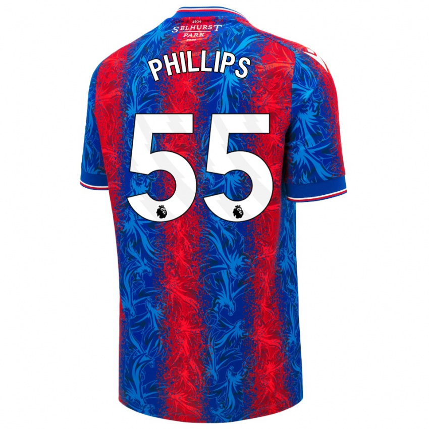 Niño Camiseta Killian Phillips #55 Rayas Rojas Y Azules 1ª Equipación 2024/25 La Camisa Argentina