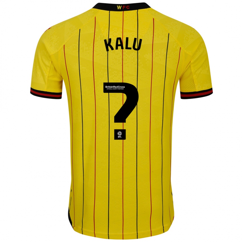 Niño Camiseta Samuel Kalu #0 Amarillo Negro 1ª Equipación 2024/25 La Camisa Argentina