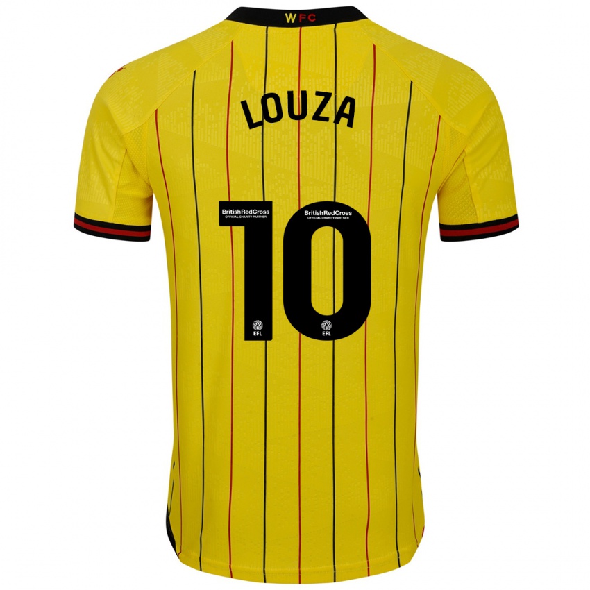 Niño Camiseta Imrân Louza #10 Amarillo Negro 1ª Equipación 2024/25 La Camisa Argentina