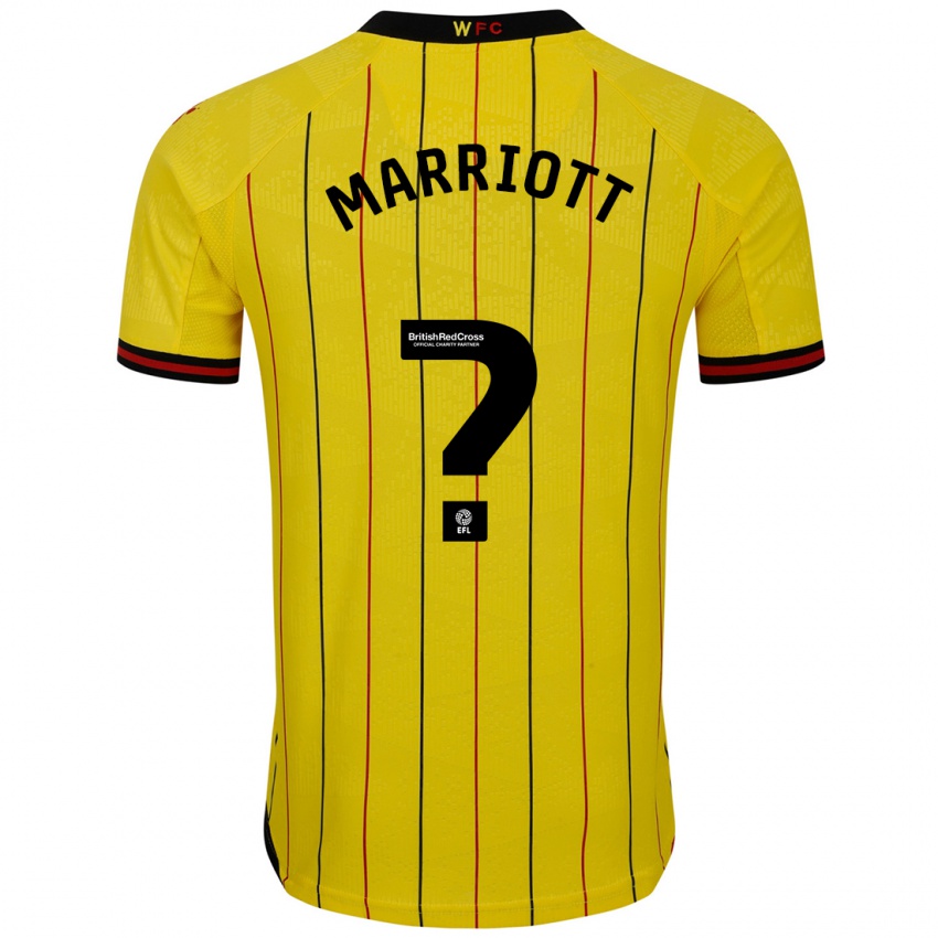 Niño Camiseta Alfie Marriott #0 Amarillo Negro 1ª Equipación 2024/25 La Camisa Argentina