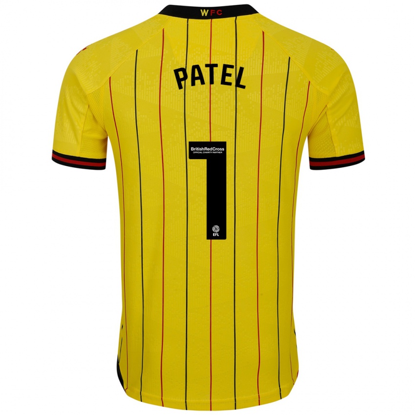 Niño Camiseta Safia Middleton-Patel #1 Amarillo Negro 1ª Equipación 2024/25 La Camisa Argentina