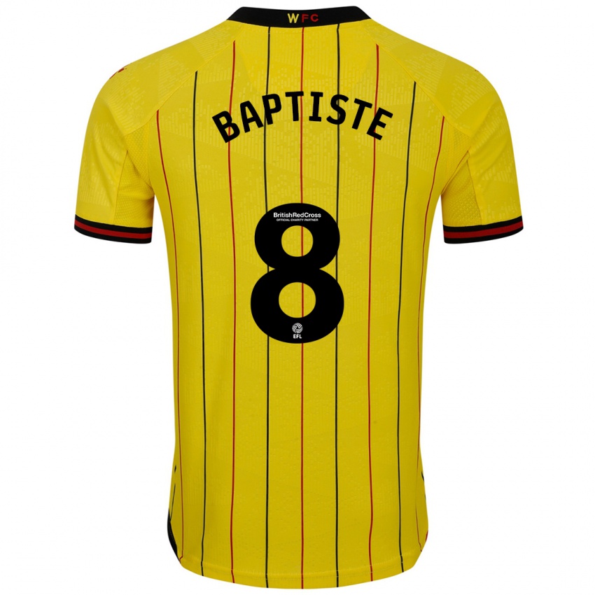 Niño Camiseta Bianca Baptiste #8 Amarillo Negro 1ª Equipación 2024/25 La Camisa Argentina