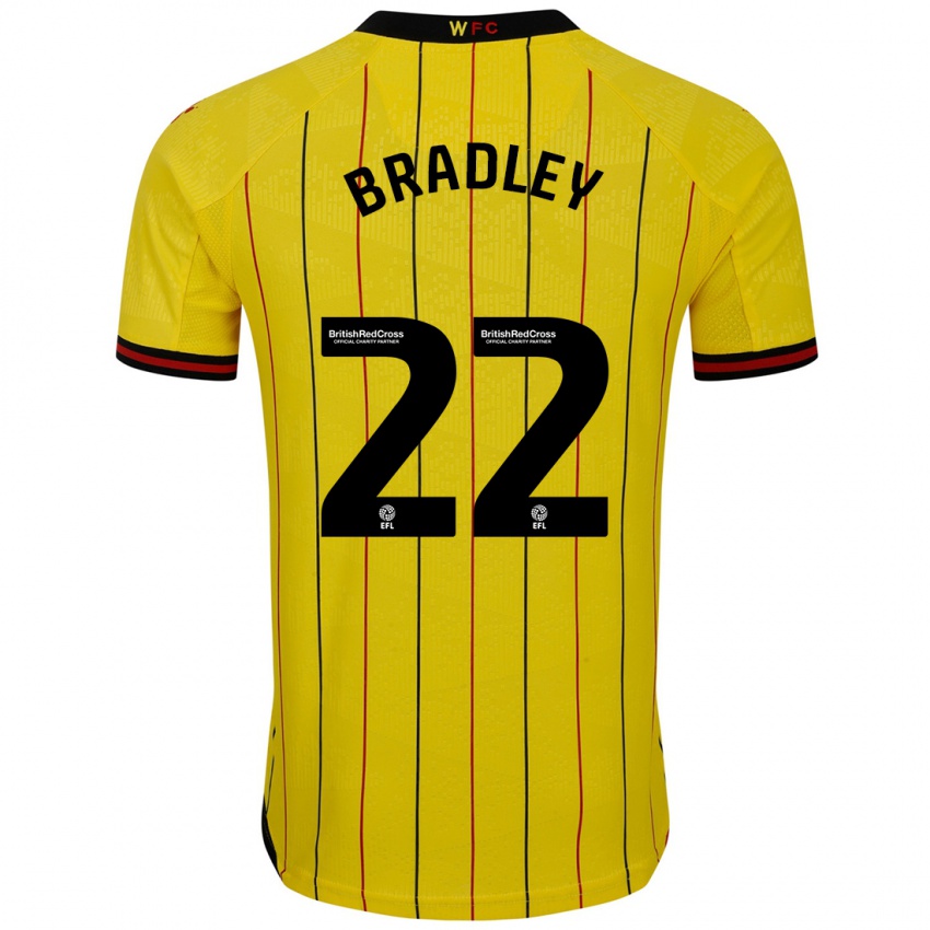 Niño Camiseta Jade Bradley #22 Amarillo Negro 1ª Equipación 2024/25 La Camisa Argentina