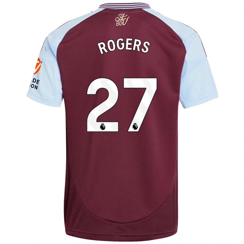 Niño Camiseta Morgan Rogers #27 Borgoña Azul Cielo 1ª Equipación 2024/25 La Camisa Argentina