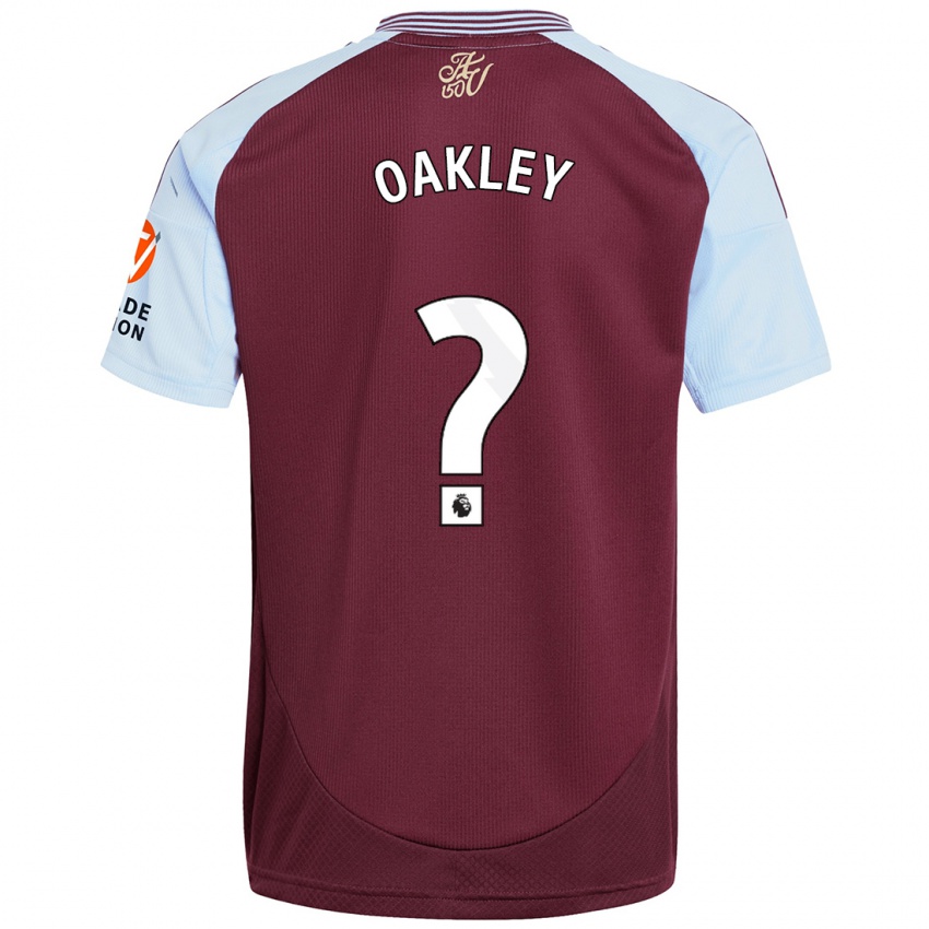 Niño Camiseta Rhys Oakley #0 Borgoña Azul Cielo 1ª Equipación 2024/25 La Camisa Argentina