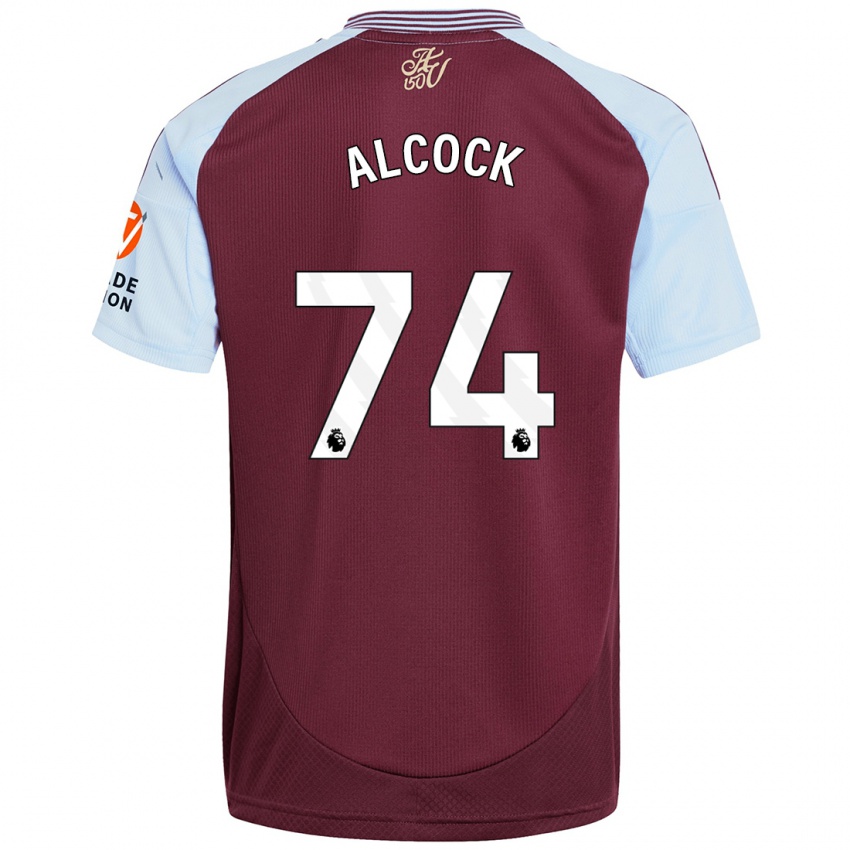 Niño Camiseta Todd Alcock #74 Borgoña Azul Cielo 1ª Equipación 2024/25 La Camisa Argentina