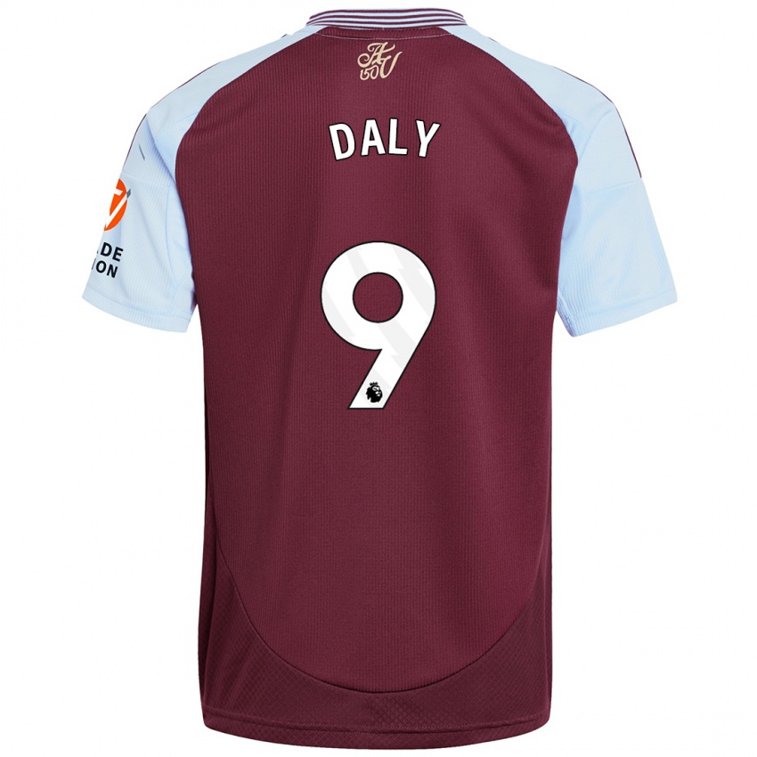 Niño Camiseta Rachel Daly #9 Borgoña Azul Cielo 1ª Equipación 2024/25 La Camisa Argentina