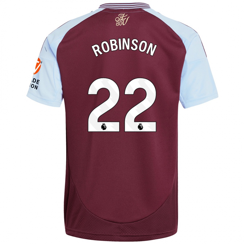 Niño Camiseta Katie Robinson #22 Borgoña Azul Cielo 1ª Equipación 2024/25 La Camisa Argentina