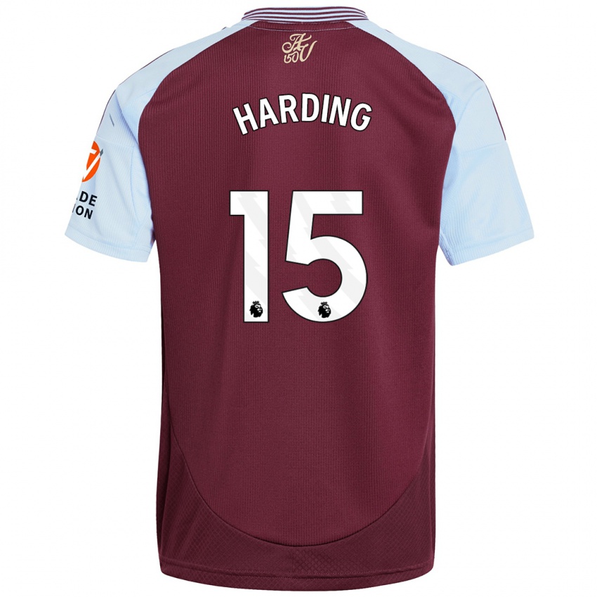 Niño Camiseta Natasha Harding #15 Borgoña Azul Cielo 1ª Equipación 2024/25 La Camisa Argentina