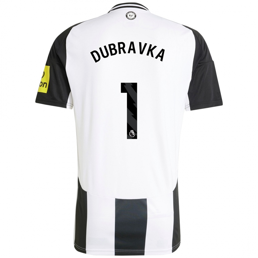 Niño Camiseta Martin Dúbravka #1 Blanco Negro 1ª Equipación 2024/25 La Camisa Argentina