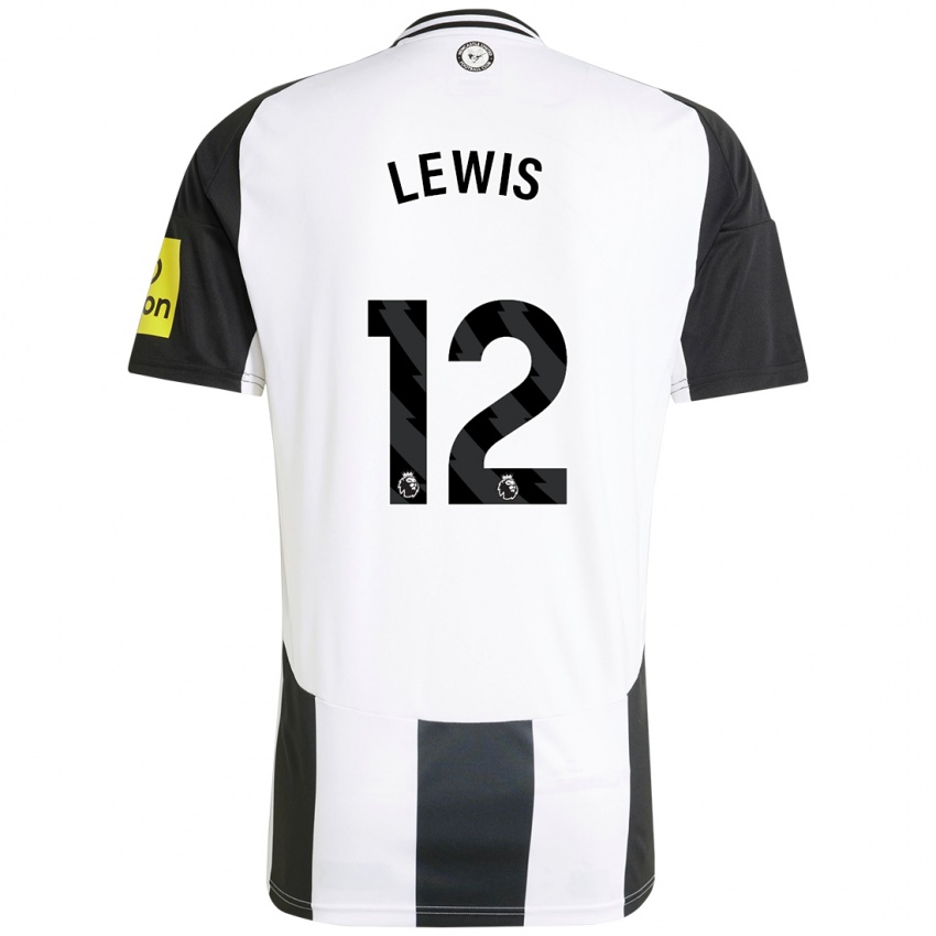 Niño Camiseta Jamal Lewis #12 Blanco Negro 1ª Equipación 2024/25 La Camisa Argentina