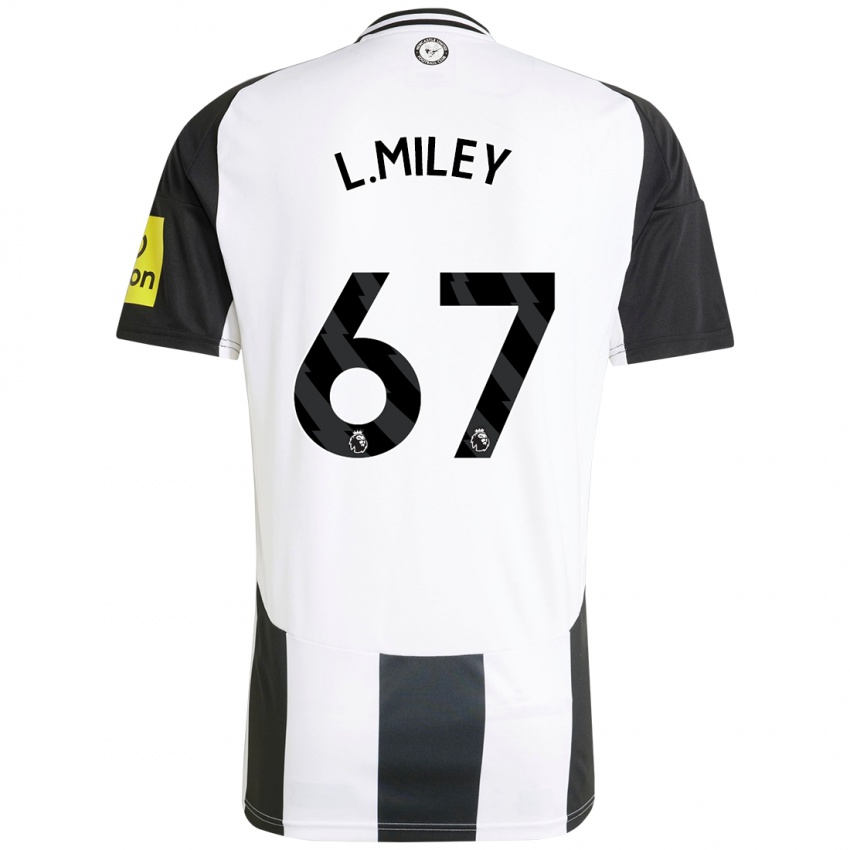 Niño Camiseta Lewis Miley #67 Blanco Negro 1ª Equipación 2024/25 La Camisa Argentina