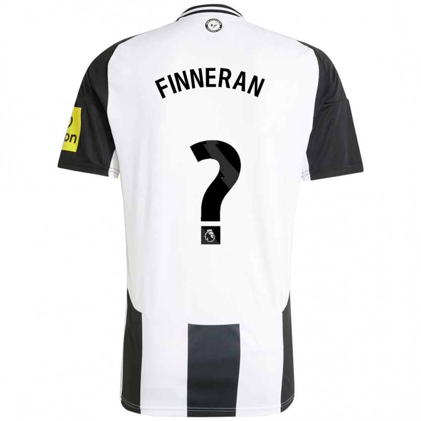 Niño Camiseta Rory Finneran #0 Blanco Negro 1ª Equipación 2024/25 La Camisa Argentina