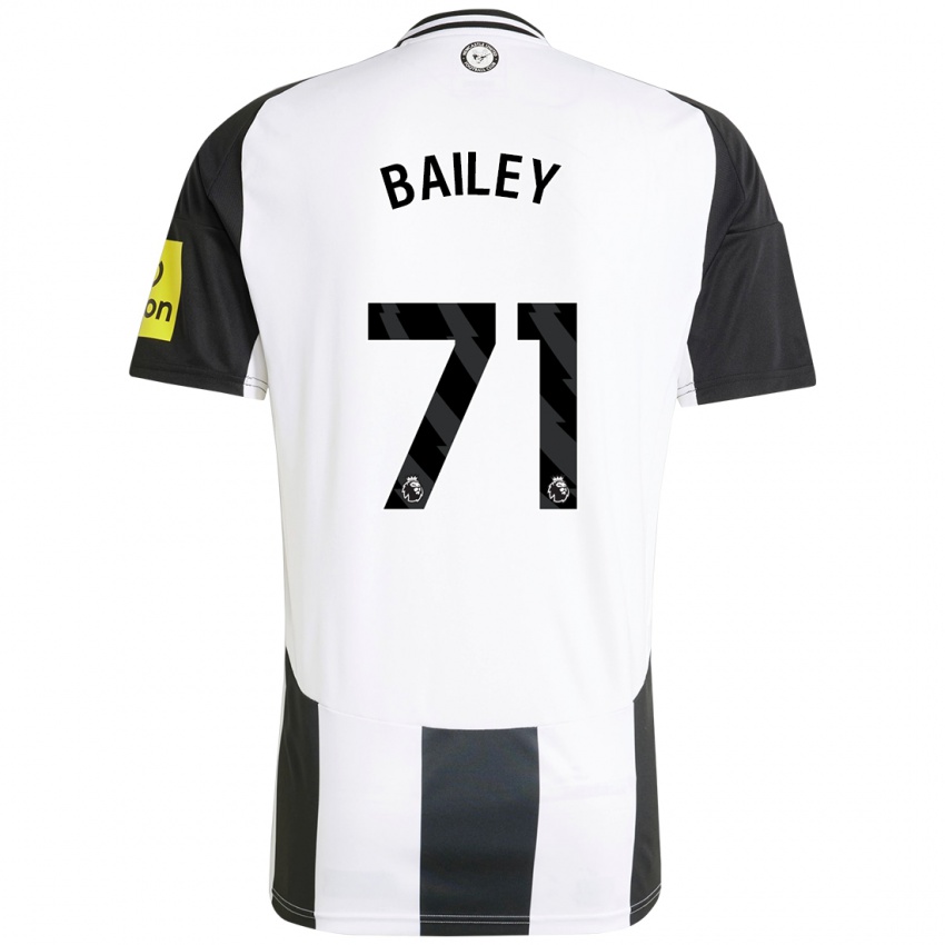 Niño Camiseta Scott Bailey #71 Blanco Negro 1ª Equipación 2024/25 La Camisa Argentina