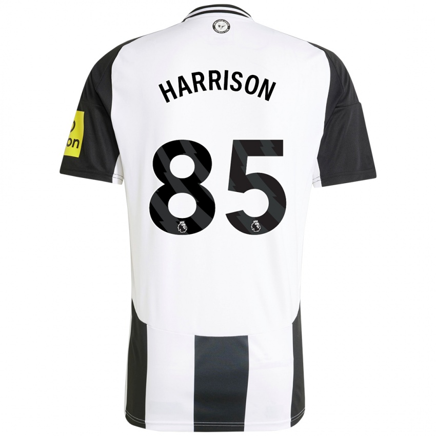 Niño Camiseta Adam Harrison #85 Blanco Negro 1ª Equipación 2024/25 La Camisa Argentina