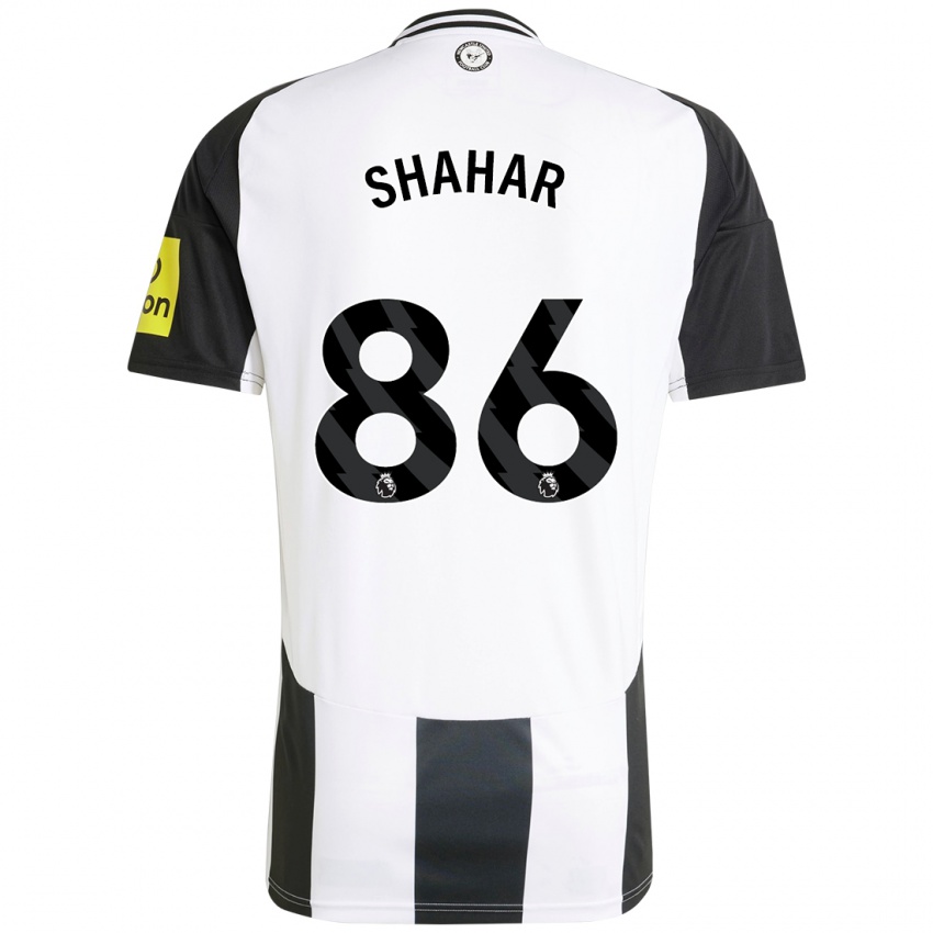 Niño Camiseta Leo Shahar #86 Blanco Negro 1ª Equipación 2024/25 La Camisa Argentina