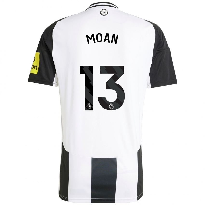 Niño Camiseta Claudia Moan #13 Blanco Negro 1ª Equipación 2024/25 La Camisa Argentina