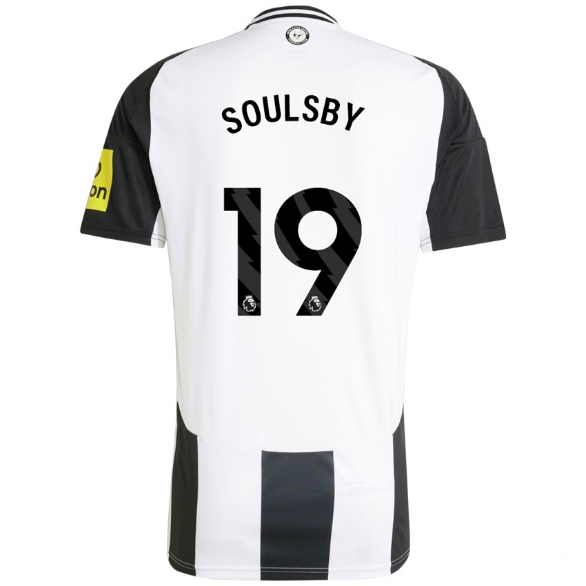 Niño Camiseta Anna Soulsby #19 Blanco Negro 1ª Equipación 2024/25 La Camisa Argentina