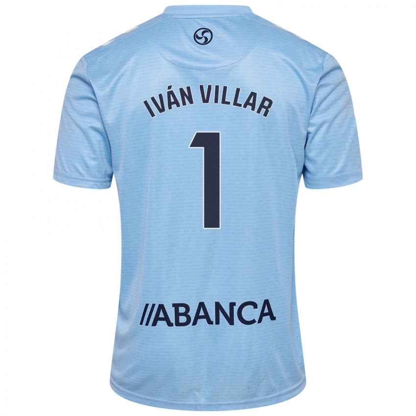 Niño Camiseta Iván Villar #1 Azul Cielo 1ª Equipación 2024/25 La Camisa Argentina