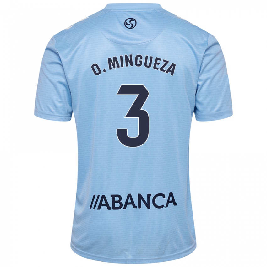 Niño Camiseta Óscar Mingueza #3 Azul Cielo 1ª Equipación 2024/25 La Camisa Argentina