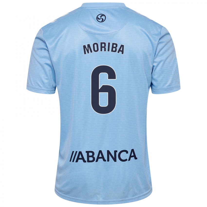 Niño Camiseta Ilaix Moriba #6 Azul Cielo 1ª Equipación 2024/25 La Camisa Argentina