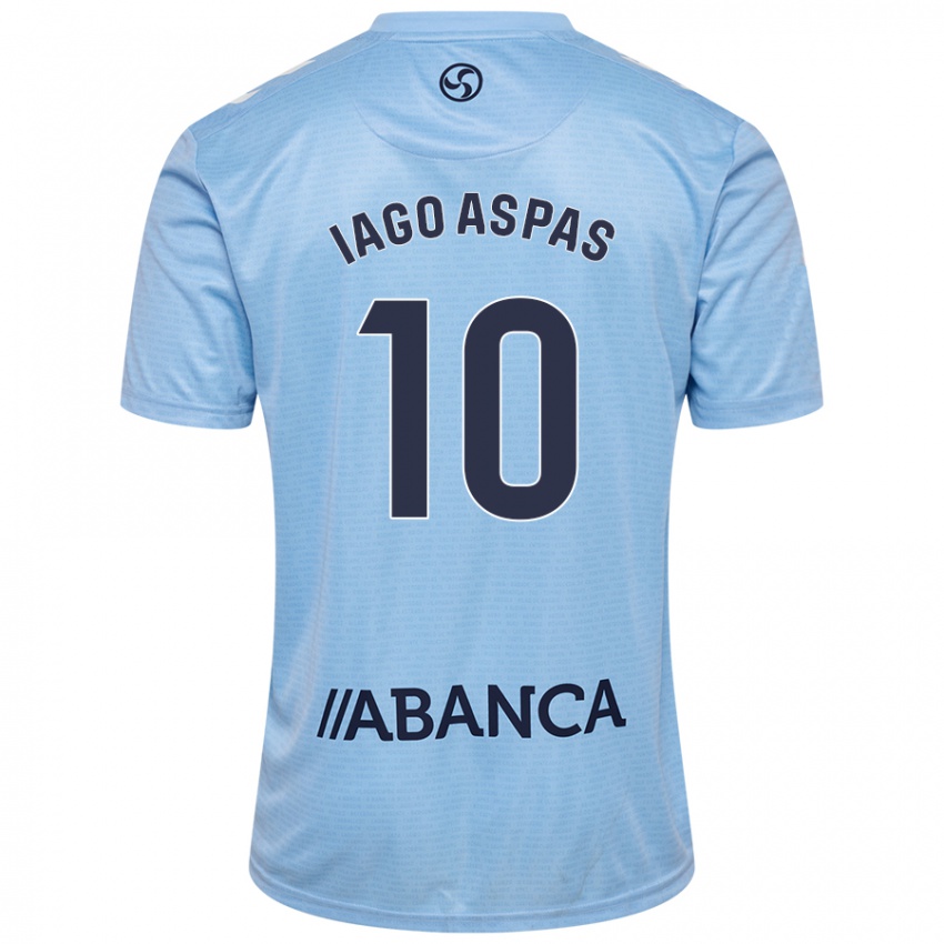 Niño Camiseta Iago Aspas #10 Azul Cielo 1ª Equipación 2024/25 La Camisa Argentina