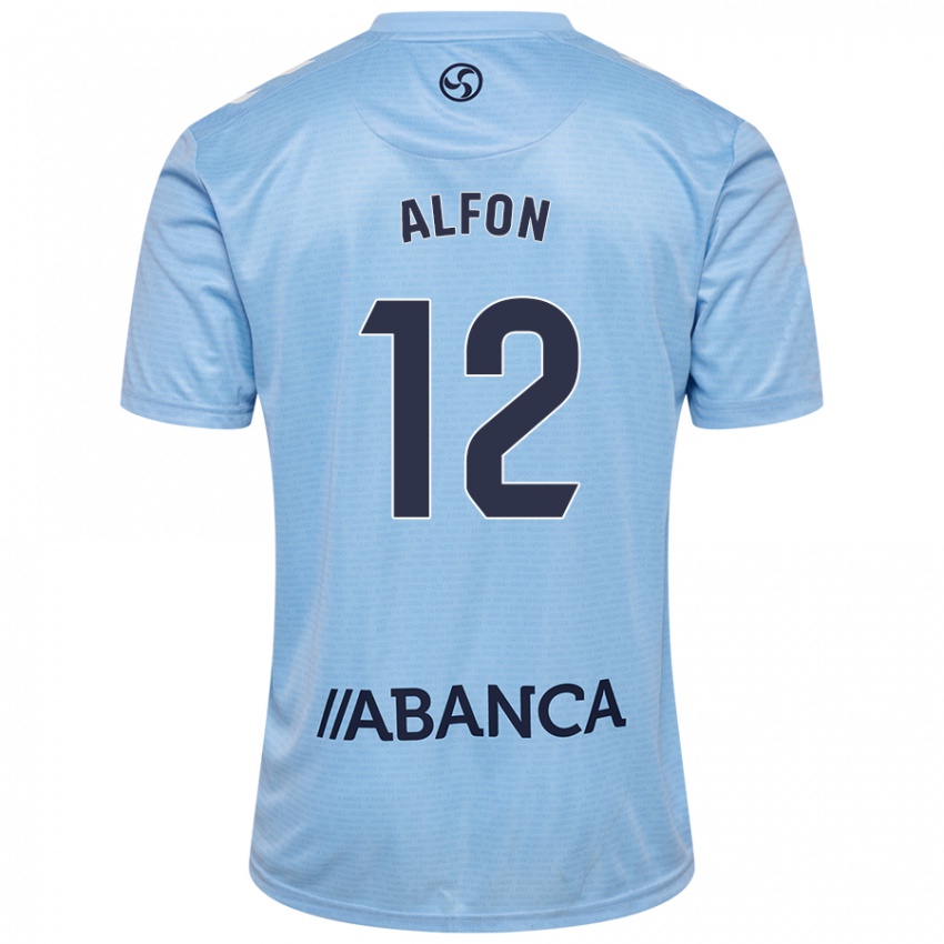 Niño Camiseta Alfon González #12 Azul Cielo 1ª Equipación 2024/25 La Camisa Argentina