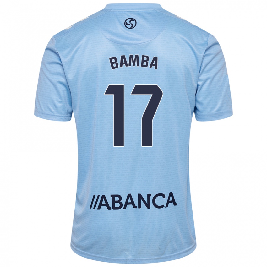 Niño Camiseta Jonathan Bamba #17 Azul Cielo 1ª Equipación 2024/25 La Camisa Argentina