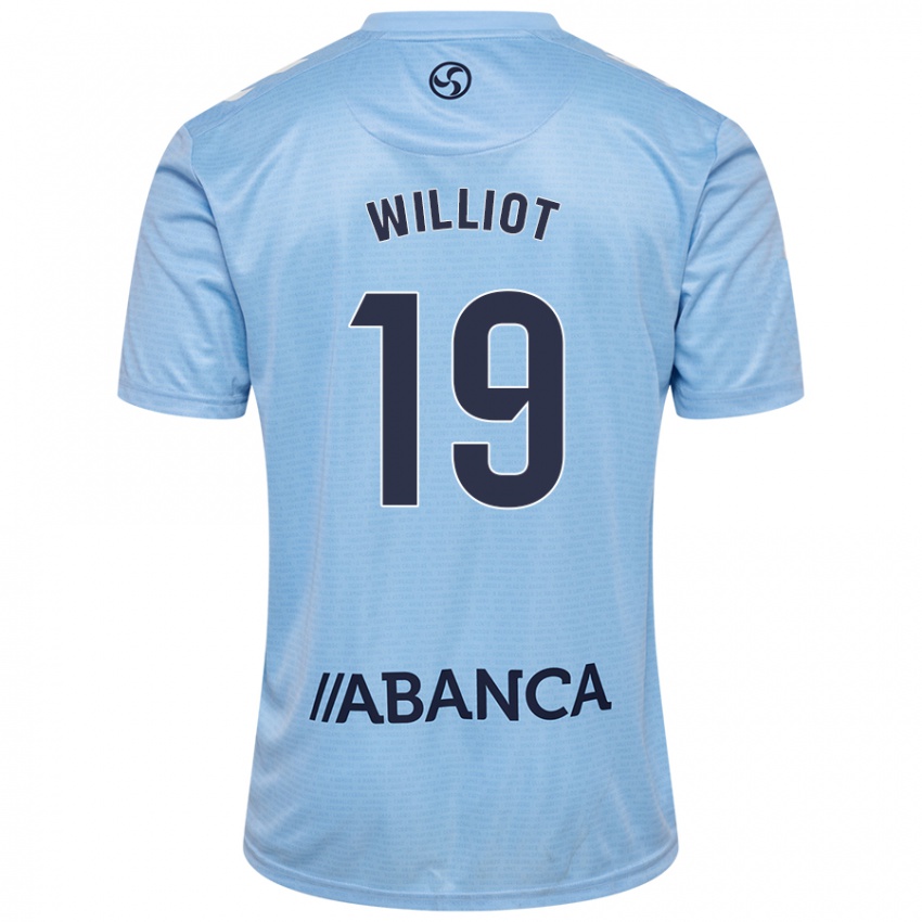 Niño Camiseta Williot Swedberg #19 Azul Cielo 1ª Equipación 2024/25 La Camisa Argentina