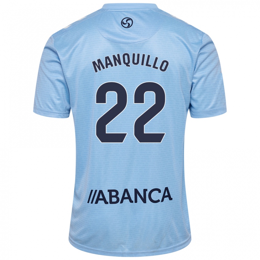 Niño Camiseta Javier Manquillo #22 Azul Cielo 1ª Equipación 2024/25 La Camisa Argentina