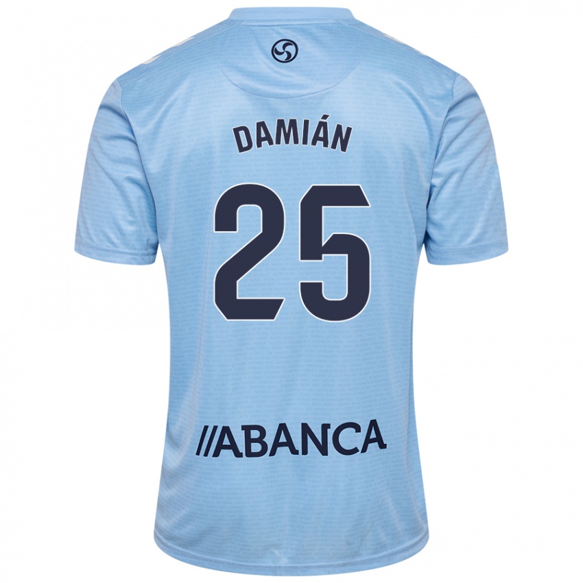 Niño Camiseta Damián Rodríguez #25 Azul Cielo 1ª Equipación 2024/25 La Camisa Argentina