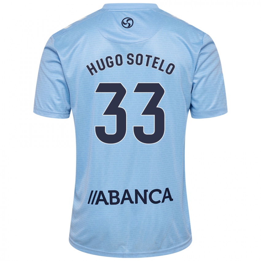 Niño Camiseta Hugo Sotelo #33 Azul Cielo 1ª Equipación 2024/25 La Camisa Argentina