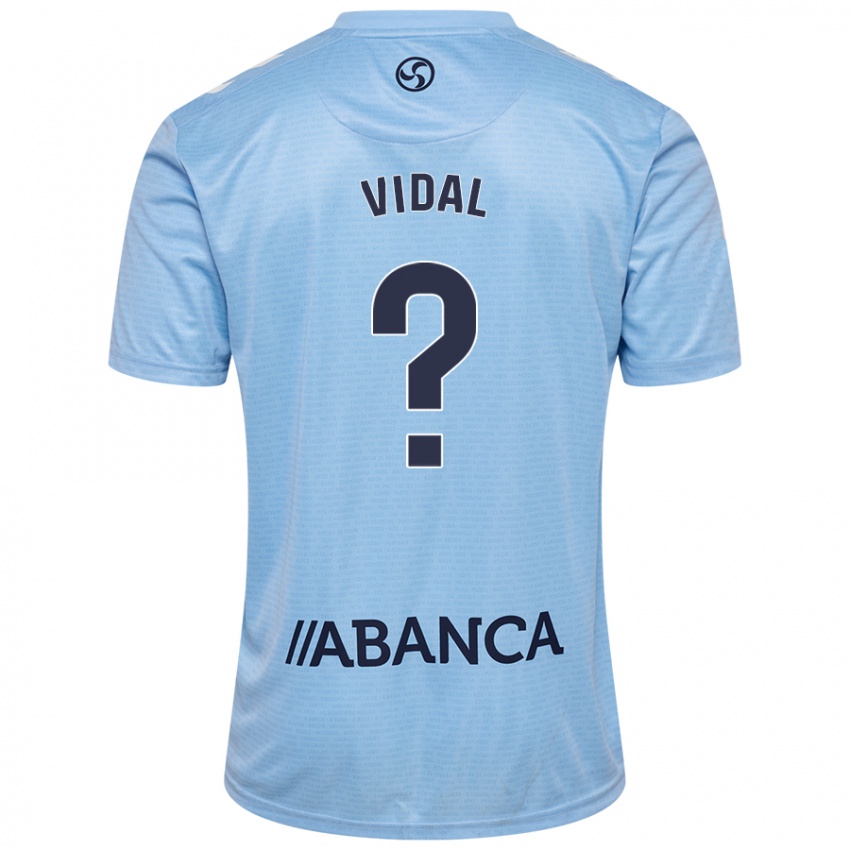 Niño Camiseta Marc Vidal #0 Azul Cielo 1ª Equipación 2024/25 La Camisa Argentina