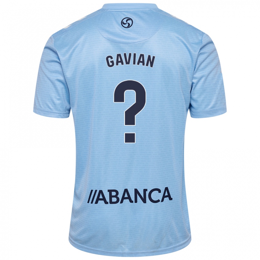 Niño Camiseta Pablo Gavian #0 Azul Cielo 1ª Equipación 2024/25 La Camisa Argentina