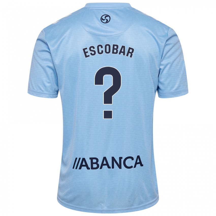 Niño Camiseta Jordi Escobar #0 Azul Cielo 1ª Equipación 2024/25 La Camisa Argentina