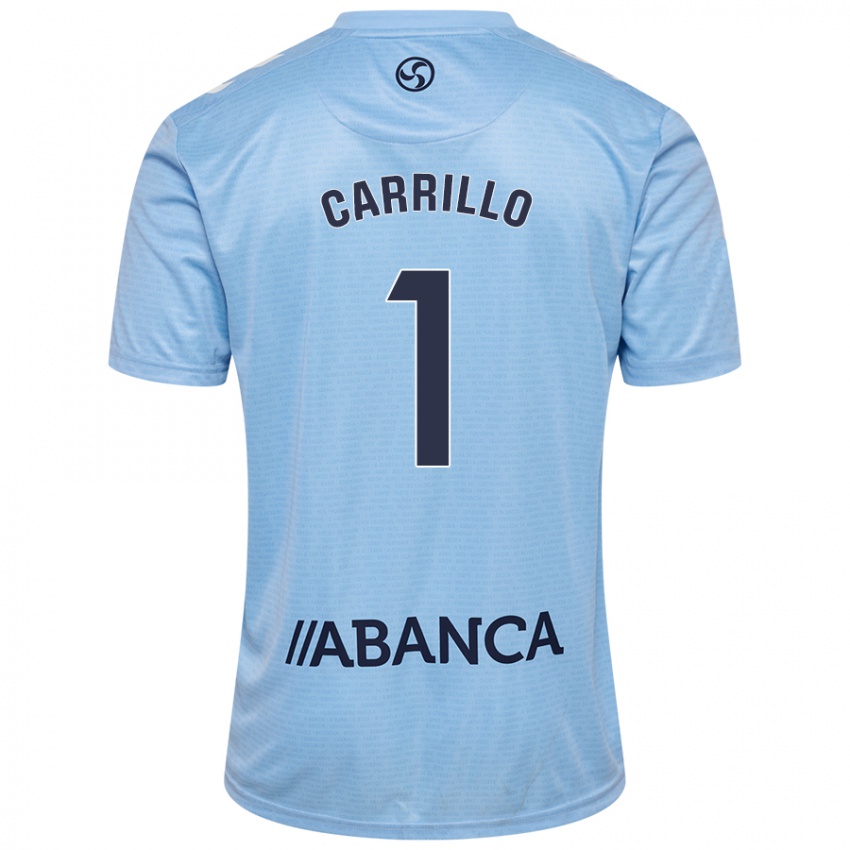 Niño Camiseta Coke Carrillo #1 Azul Cielo 1ª Equipación 2024/25 La Camisa Argentina